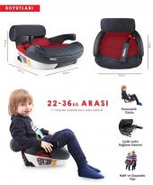 Kraft Flat Fix Plus Booster Oto Koltuğu Kırmızı - 3