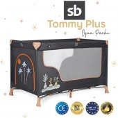 Sunny Baby 9155 Tommy Plus Oyun Parkı Park Yatak 60x120 Gri - 1