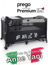 Prego Premium Anne Yanı Oyun Parkı 70*120 Cm Gri - 1