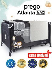Prego Atlanta Oyun Parkı 70*120 Cm Füme + Yatak Hediyeli - 1