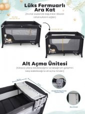 Prego Atlanta Oyun Parkı 70*120 Cm Füme + Yatak Hediyeli - 6