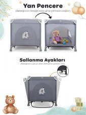 Prego Atlanta Oyun Parkı 70*120 Cm Gri + Yatak Hediyeli - 5