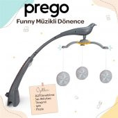 Prego Premium Anne Yanı Dönenceli Oyun Parkı 70*120 Cm Gri + Yatak Hediyeli - 2