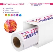 PlotterSarf Premium Mat Coated Kağıt (Kaplamalı) 90 gr Rulo 62cm x 50mt (1 Rulo) - 1
