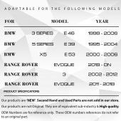 BMW - Chrysler-Land Rover Freelander için Yan Katlanır Ayna Yaylı Motor Yuvası - 7