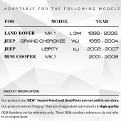 BMW - Chrysler-Land Rover Freelander için Yan Katlanır Ayna Yaylı Motor Yuvası - 8