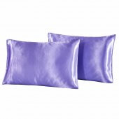 Mor Saten Yastık Kılıfı 50 X 70 2li - 1