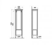 Vitra Valarte 55cm Mat Gri Boy Dolabı 62244 - 2