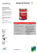 AkzoNobel Akripol 2k TOY040/D Super White 2 Akrilik Sonkat Oto Boyası 1 Litre - 2