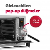 Simfer 4559 İnox 45 Litre Turbo Midi/Mini Fırın - 5