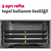 Simfer 4242 Beyaz 42 Litre Turbo Midi/Mini Fırın - 8