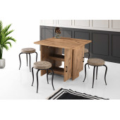 Erezoğulları Mobilya İzmir Katlanır Dolaplı Mutfak Masası 80x90cm - 2