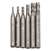 CNC Karbür End Mill HSS Karbür 2mm-6mm Çap Freze Kesici 6 Adet thumbnail 1