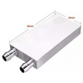 Alüminyum Su Sıvı Isıtma CPU Soğutma Bloğu 40 x 80 mm 4 x 8 cm B46 - 2
