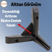 Piko Lüks Mobilya Kanepe Sehpa Tv Ünitesi Koltuk Ayağı 12 Cm Siyah Baza Ayakları thumbnail 2