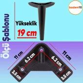 Piko Lüks Mobilya Kanepe Tv Ünitesi Konsol Koltuk Ayağı 19 Cm Siyah Ayakları thumbnail 4