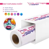 PlotterSarf Premium Mat Coated Kağıt (Kaplamalı) 230 gr Rulo 152 cm x 50mt (1 Rulo) - 1
