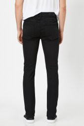 Erkek Jean Pantolon Siyah - 4