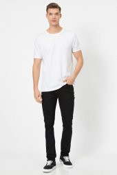 Erkek Jean Pantolon Siyah - 1