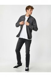 Erkek Gri Jeans 1KAM43749LD - 1