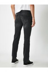 Erkek Gri Jeans 1KAM43749LD - 4