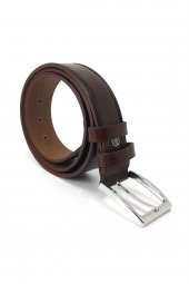 BLUES ORİJİNAL RUGAN PARLAK DERİ KEMER ÖZEL ÜRETİM 3,5 CM REAL LEATHER - 1