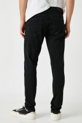 Erkek Jean Pantolon Siyah - 4