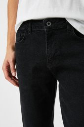 Erkek Jean Pantolon Siyah - 5