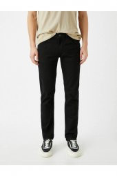 Erkek Jean Pantolon Siyah - 3