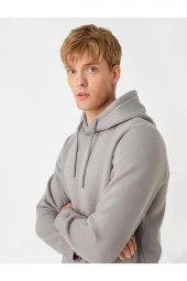 Erkek Kapşonlu Sweatshırt - 1