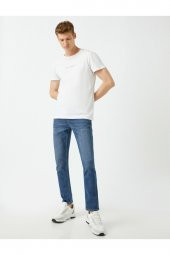 Erkek Mavi Brad Slim Fit Jean Pantolon - 1