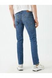 Erkek Mavi Brad Slim Fit Jean Pantolon - 4