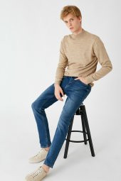 Erkek Orta İndigo Jeans 1KAM45018LD - 1