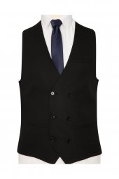 Yelekli Siyah Slim Fit Takım Elbise - 3