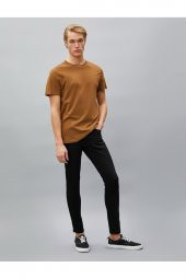 Erkek Siyah Jean Pantolon - 1