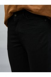 Erkek Siyah Jean Pantolon - 4