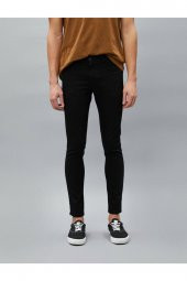 Erkek Siyah Jean Pantolon - 8