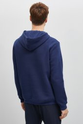 Erkek Siyah Kapüşonlu Sweatshirt 9KAM71593LK - 7