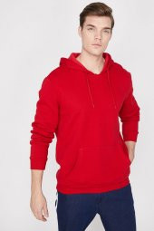 Erkek Siyah Kapüşonlu Sweatshirt 9KAM71593LK - 10