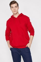 Erkek Siyah Kapüşonlu Sweatshirt 9KAM71593LK - 11