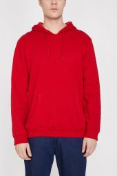 Erkek Siyah Kapüşonlu Sweatshirt 9KAM71593LK - 12