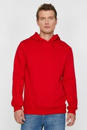 Erkek Siyah Kapüsonlu Sweatshirt 0KAM71593LK - 6