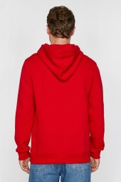 Erkek Siyah Kapüsonlu Sweatshirt 0KAM71593LK - 7