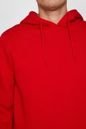 Erkek Siyah Kapüsonlu Sweatshirt 0KAM71593LK - 8