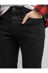 Erkek Siyah Micheal Skinny Fit Jean Pantolon - 5