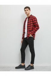Erkek Siyah Micheal Skinny Fit Jean Pantolon - 1