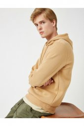 Erkek Yeşil Kapüsonlu Uzun Kollu Sweatshirt - 11