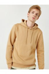 Erkek Yeşil Kapüsonlu Uzun Kollu Sweatshirt - 12