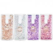 Xiaomi Redmi Note 8 Pro Kılıf Sulu Simli Akışkan Silikon - 3