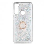 Xiaomi Redmi Note 8 Kılıf Sulu Simli Akışkan Silikon - 6